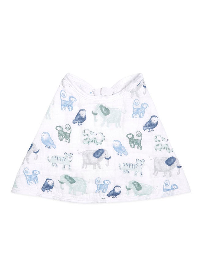 aden + anais Pack Of 1 Essentials Cotton Baby Burpy Bib - Time To Dream  - Image 1