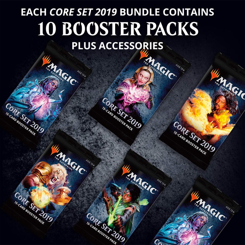 Magic the Gathering Magic: The Gathering Core Set 2019 Bundle | 10 Booster Packs | Accessories - Image 2