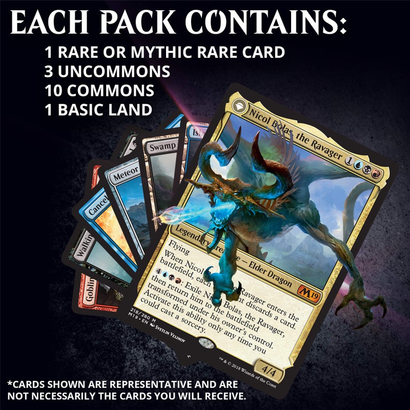 Magic the Gathering Magic: The Gathering Core Set 2019 Bundle | 10 Booster Packs | Accessories - Image 5