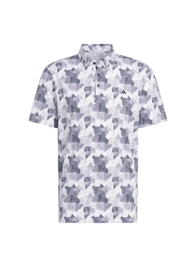 adidas go-to printed men polo t-shirt