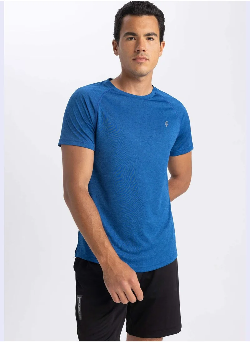 DeFacto Man Slim Fit Crew Neck Short Sleeve Knitted T-Shirt