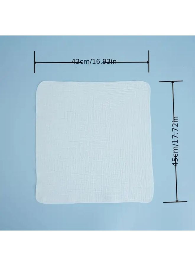 Pack of 8 Blue Youngsters Pure Gauze Diapers Interlayer Pads Plain Color - Image 3