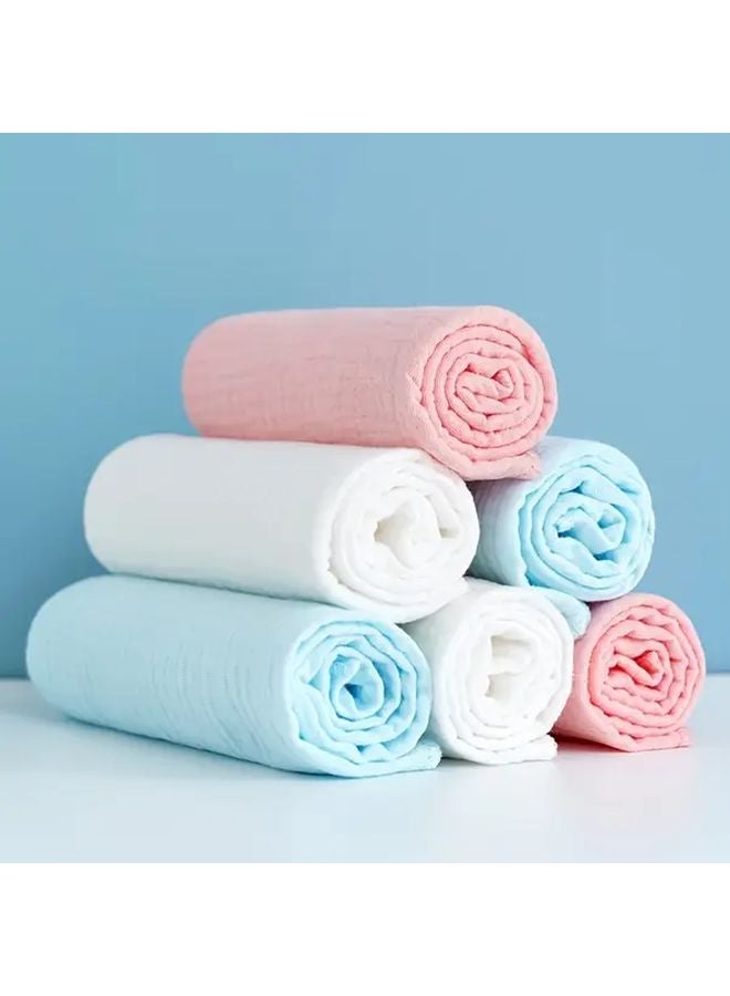 Pack of 8 Blue Youngsters Pure Gauze Diapers Interlayer Pads Plain Color - Image 4