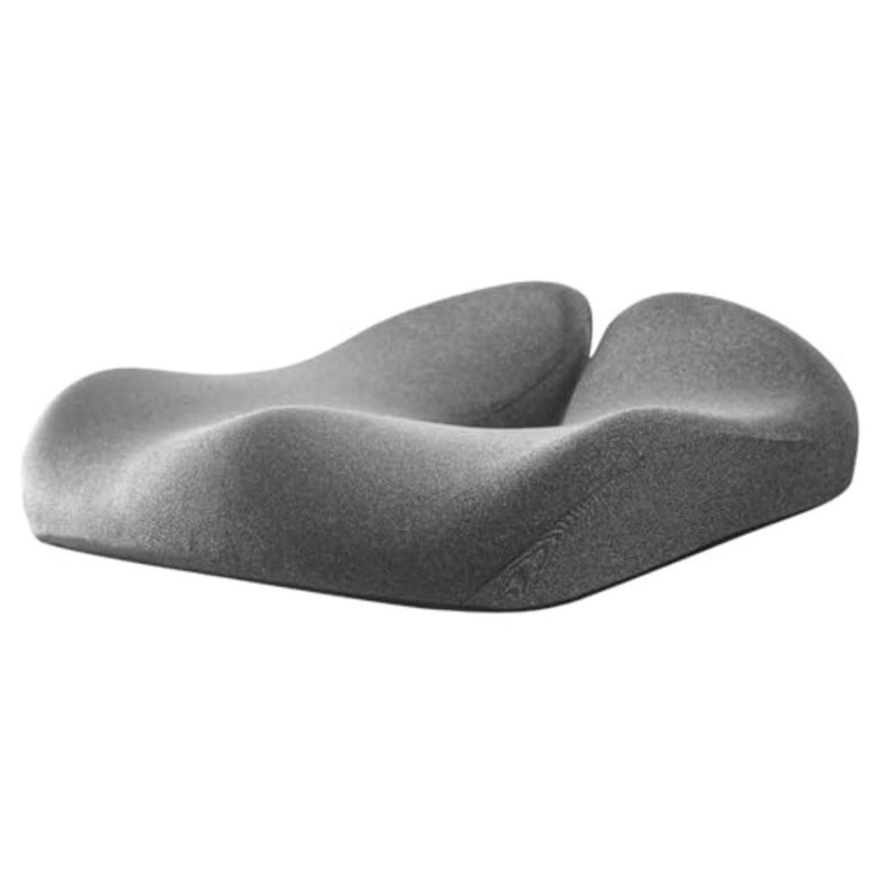 Office chair, kitchen chair, car seat cushion: gel-infused memory foam, black, pressure sore and tailbone pain relief - Image 1