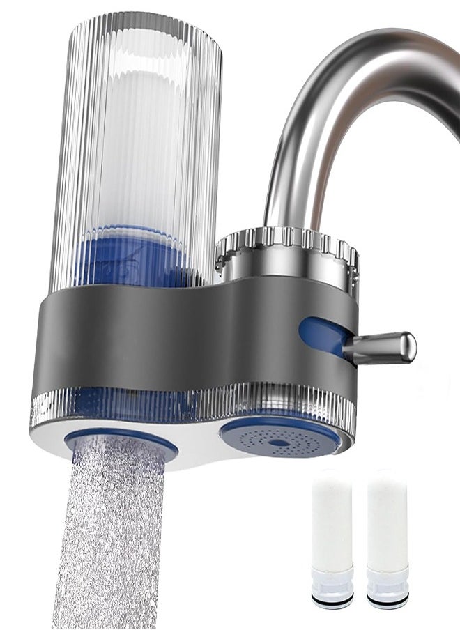 DMG TECH - Faucet Water Filter 400 Gallon Faucet Installed Water Filtration System to Reduce Chlorine Bad Taste Ceramic Filter - Image 1