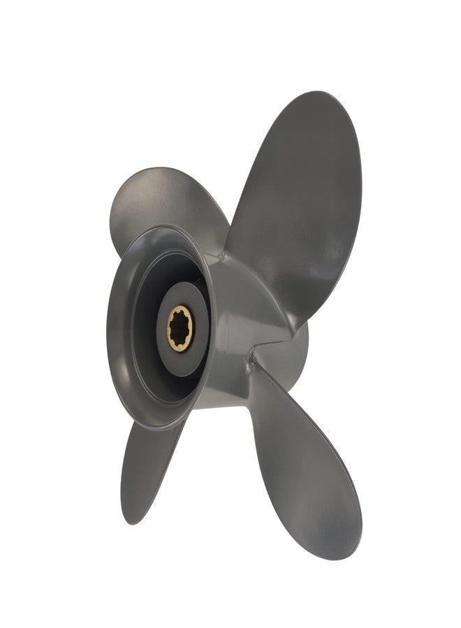 CAPTAIN 4 Blades Outboard Propeller fit Yamaha Honda 8HP 9.9HP 15HP 20HP, 8 Spline Tooth Boat Propellers, RH, OEM Prop (9 1/4x10 Pitch) - Image 5
