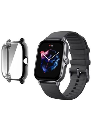 جراب سيليكون مضاد للصدمات لحماية ساعة امازفيت جي تي اس 3 - اسود Amazfit GTS3 Smart Watch - pzsku/ZF74B3E9CD582BB762324Z/45/_/1667501865/918e174d-32c4-49a3-b015-711c7c860db4