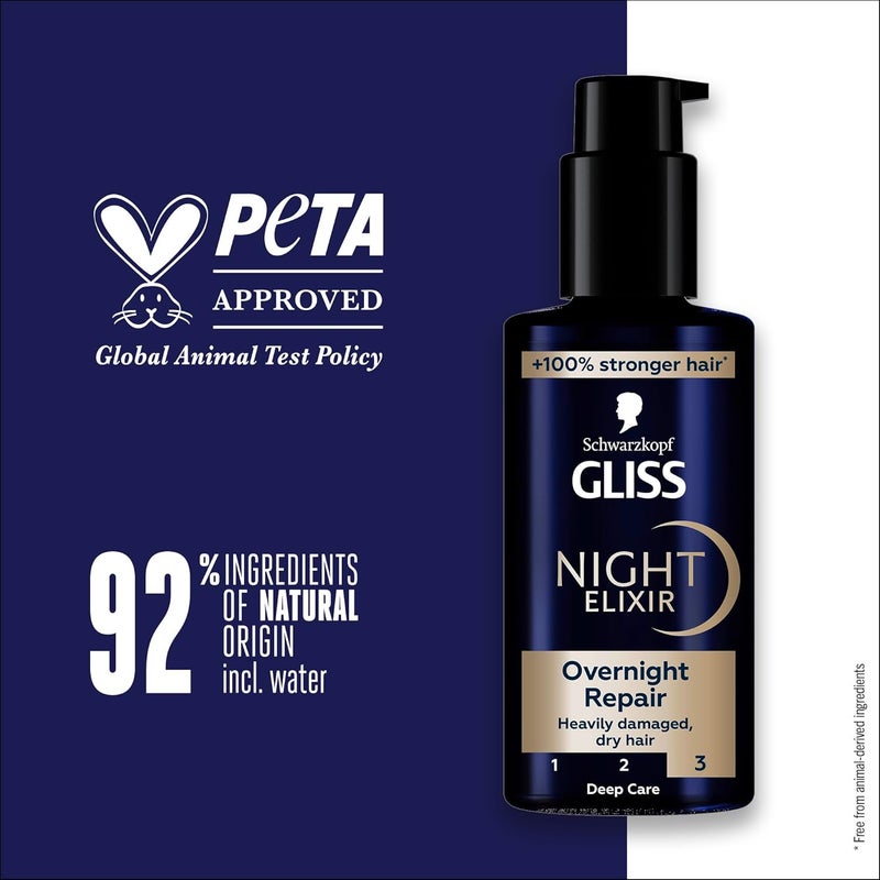 Gliss Schwarzkopf Night Elixir Overnight Repair, 100ml - Image 3
