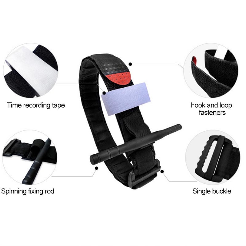 حزام البقاء في حالات الطوارئ بخنق للدم (حزام الكحل) – الحزام لتوقيف النزيف لتدريب الاستكشاف الخارجي - Image 5