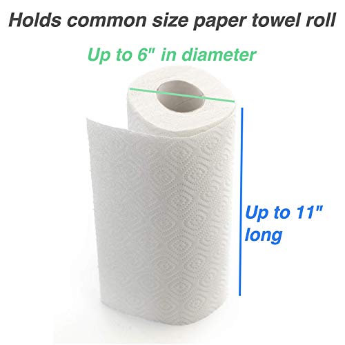 Right Arrange RightArrange One-Handed Tear Pegboard Paper Towel Holder - Stainless Steel - Hooks to Any Peg Board - Pegboard Accessories for Tool Shed, Garage, Workbench, Kitchen, Laundry or Craft Room Organization - Image 4