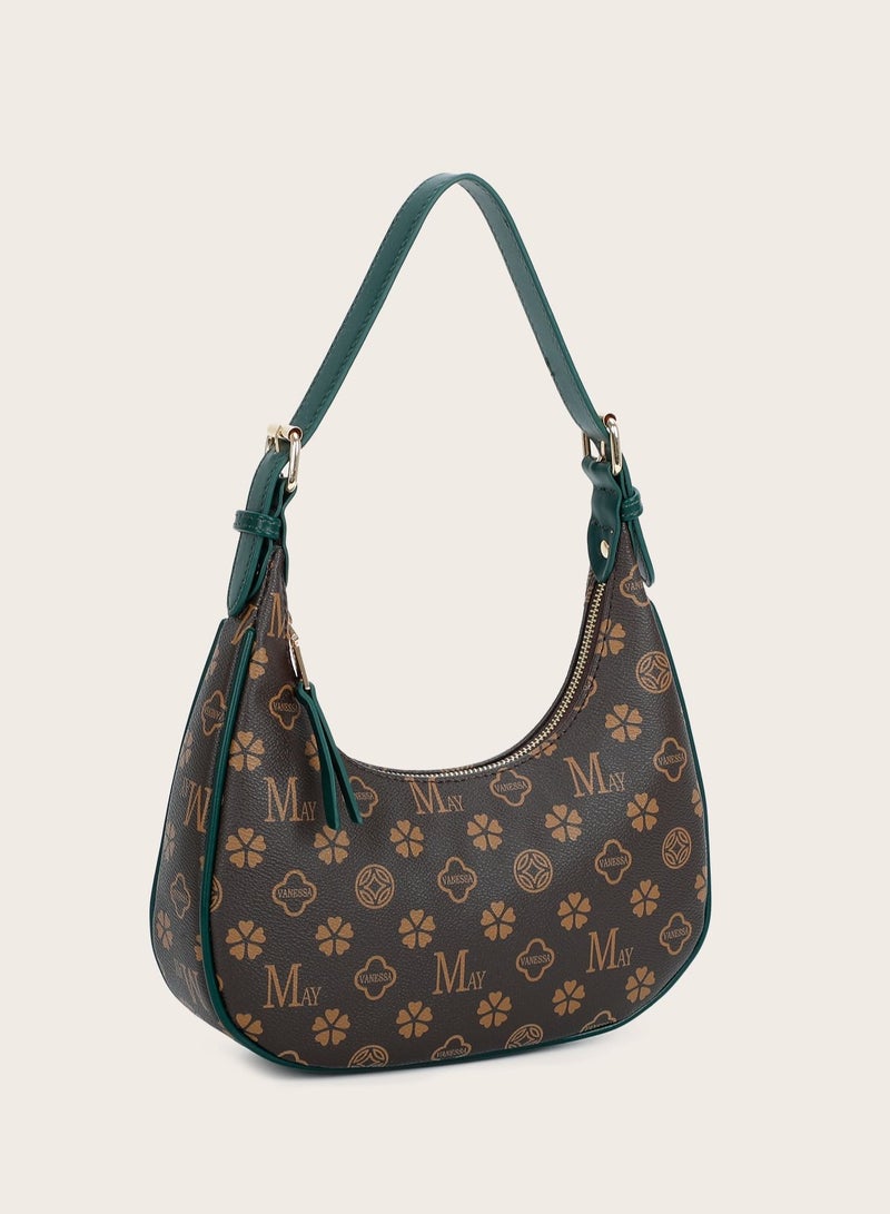 Vanessa حقيبة يد حقيبة كتف نمط ريترو تصميم أزياء النساء متعدد الاستخدامات أنيقة شكل هلال - Image 3