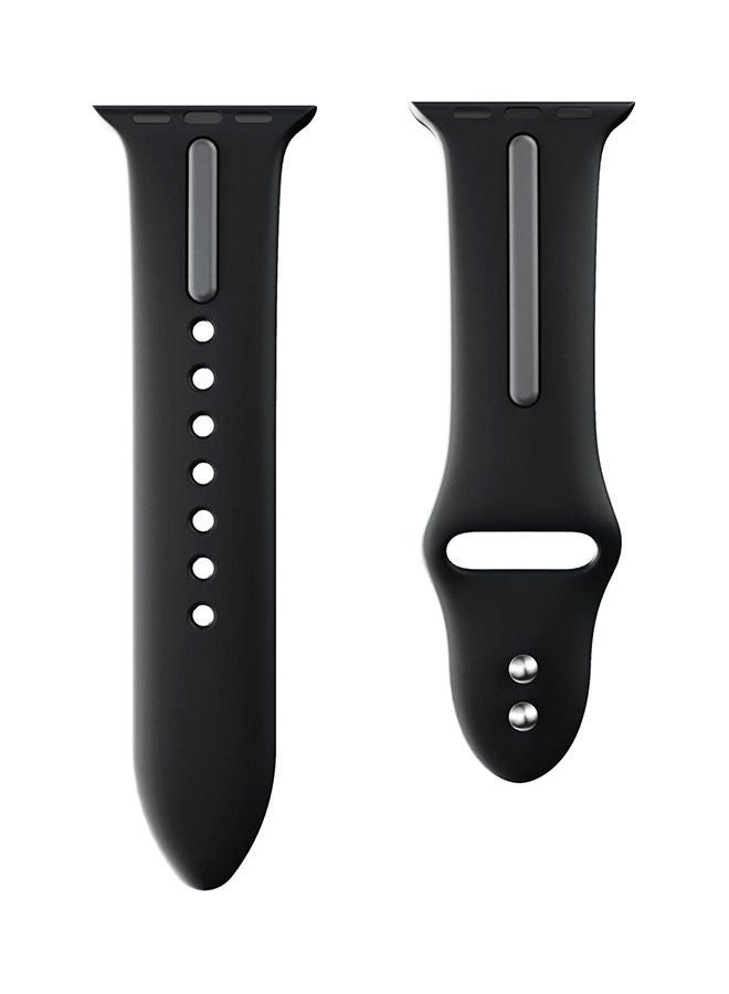 نيبمينينت سوار من السليكون لساعة أبل 42 ملليمتراً أسود