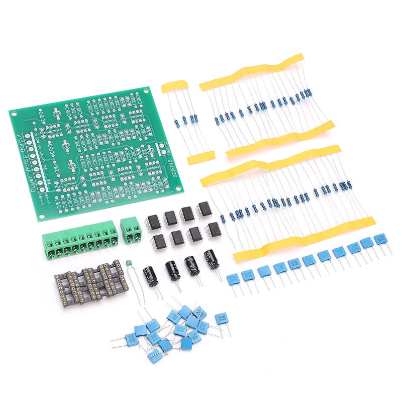 NE5532 وحدة مكبر الصوت المسبق طقم DIY 3 قنوات إخراج مزدوج DC 9-15V 24dB أوكتاف صوت - Image 5