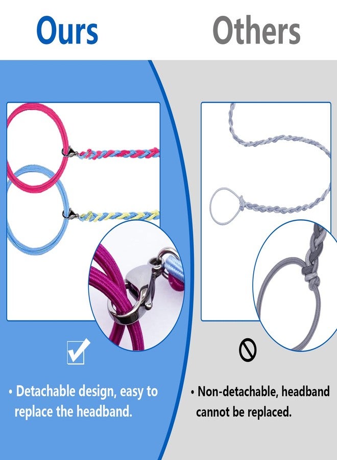 Kunal 5Pcs Rip Hair Tie Colorful Elastic Soft Beach Hair Wrap Strings for Women & Girls,Tangle Free Ponytail Wrap Around Hairs Tie Ideal for Surfing, Running, Exercising(25 In) - Image 4