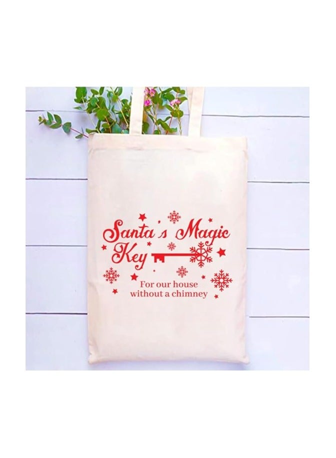 PRINTSHOP4ME Christmas Canvas Cotton Tote Bag-Perfect For Travel And Holiday Needs-Gifts - Image 2