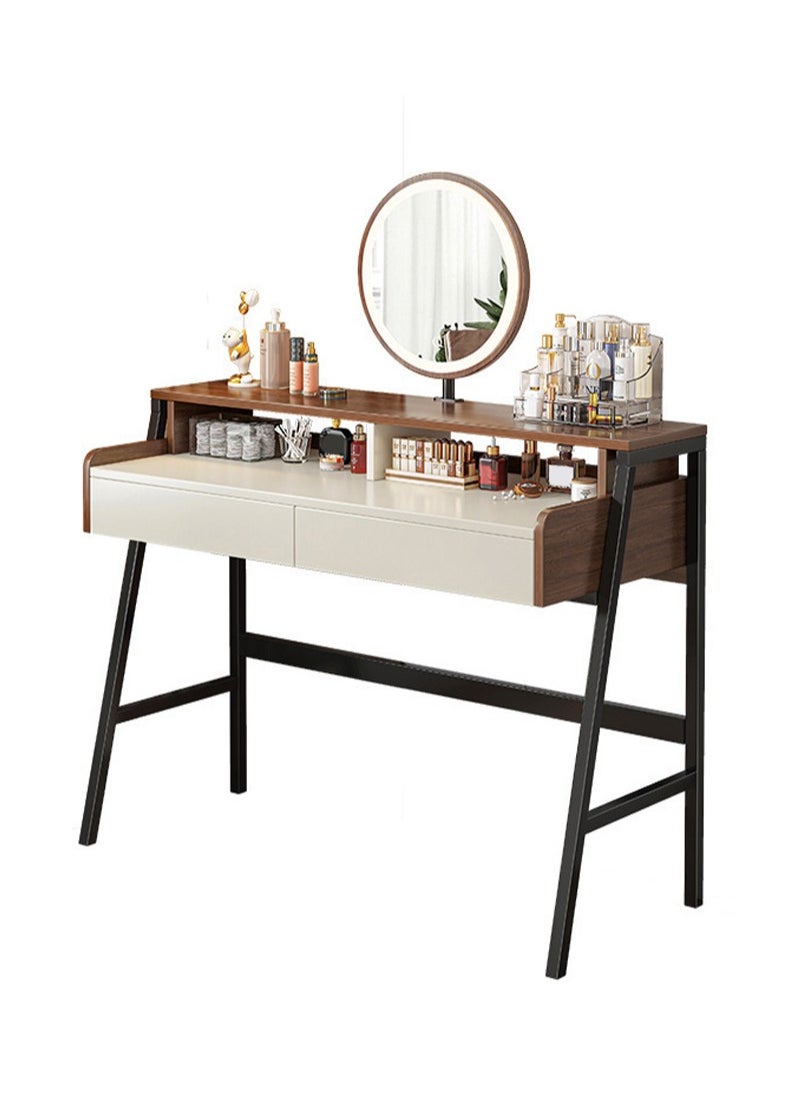 Sharpdo Modern Bedroom Minimalist Style Dressing Table with LED Mirror and Drawer Ins style Makeup Table 100*40*126cm  - Image 4