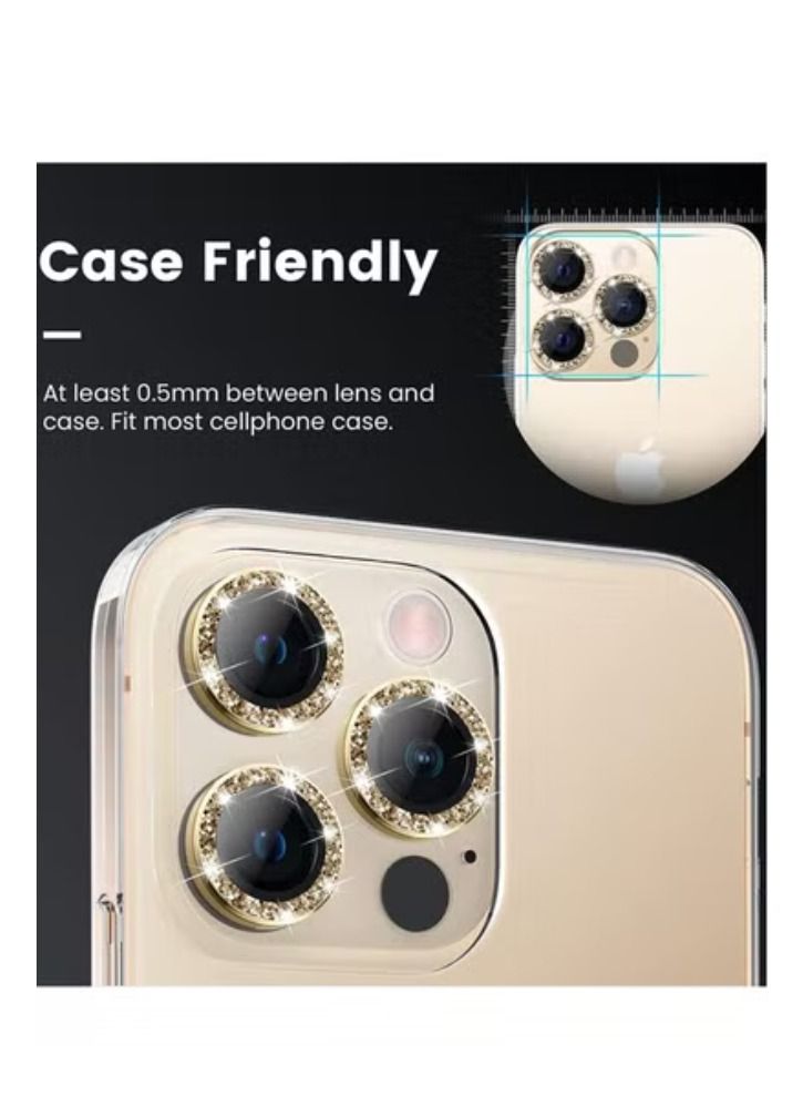 ACLIX [3+3PCS] for iPhone 14 Pro - iPhone 14 Pro Max Camera Lens Protector, 9H Tempered Glass Camera Cover Screen Protector Metal Individual Ring for iPhone 14 Pro 6.1 inch /14 ProMax 6.7 inch 2022 - Image 2