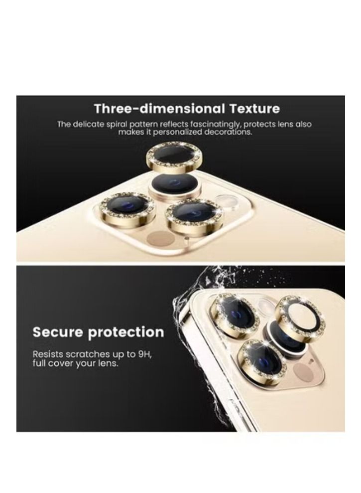 ACLIX [3+3PCS] for iPhone 14 Pro - iPhone 14 Pro Max Camera Lens Protector, 9H Tempered Glass Camera Cover Screen Protector Metal Individual Ring for iPhone 14 Pro 6.1 inch /14 ProMax 6.7 inch 2022 - Image 4