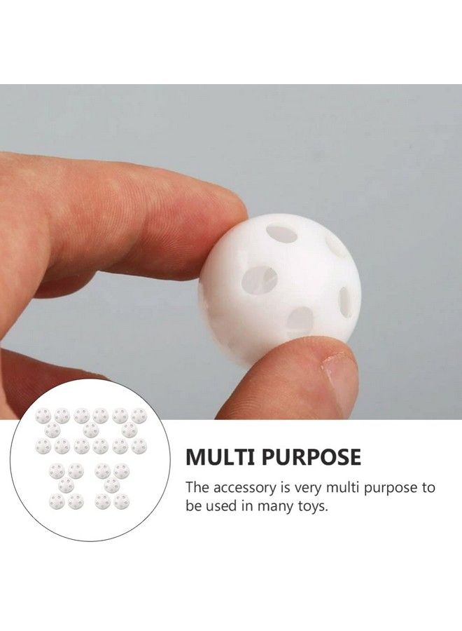 Toyvian 50Pcs Rattle Balls Inserts: Round Doll Noise Maker Repair Fix Toy Rattle Noise Maker Squeaker Replacement Rattle Insert Crafts Accessories 24Mm - Image 4