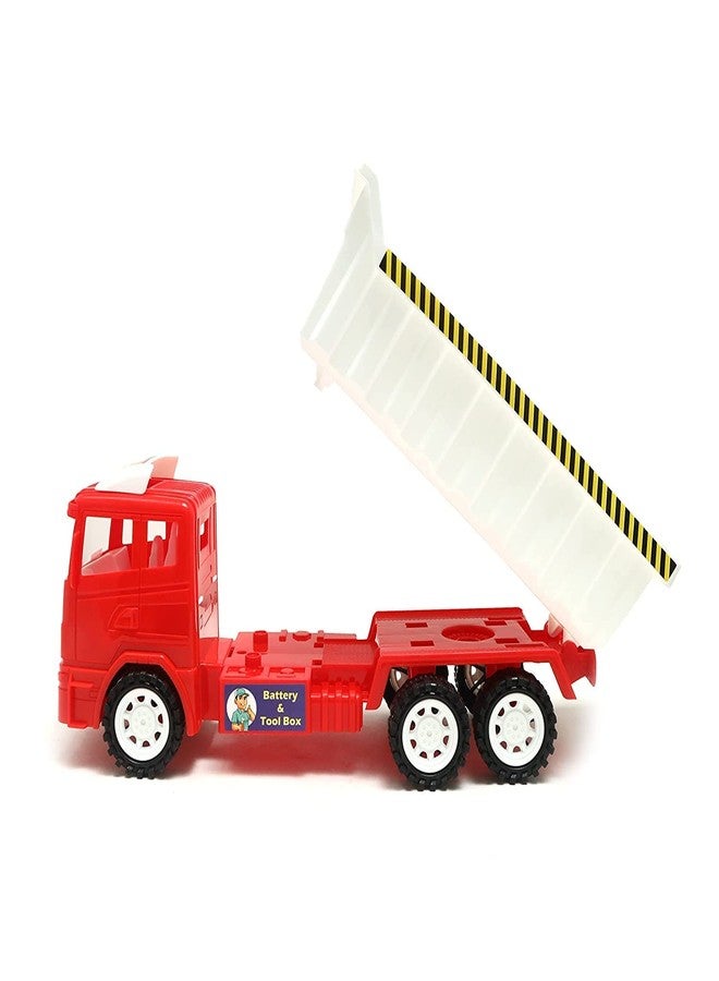 ROSEFAIR Construction Toys for Toddler Kids, Friction Powered Oil Tanker Truck Toy, Engineering Vehicles Cars, Sand Toys Trucks, Multicolour (Dumper-Truck-A01) - Image 3