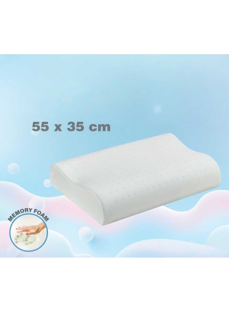 Miral Cooling Gel Memory Foam Pillow – 100% Orthopedic Support for Head & Neck, Antibacterial Fabric, 55×35 cm  - Image 1