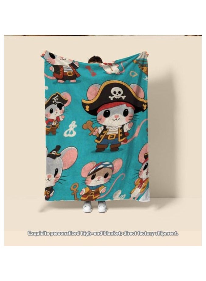 عام بطانية رقيقة من الفانيلا (دافئة ومريحة، ومناسبة للنوم واستخدام الألعاب وإزالة الغبار ومقاومة للرمل) 150 سم * 200 سم - 238 - Image 1