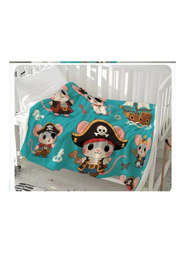 عام بطانية رقيقة من الفانيلا (دافئة ومريحة، ومناسبة للنوم واستخدام الألعاب وإزالة الغبار ومقاومة للرمل) 150 سم * 200 سم - 238 - Image 3