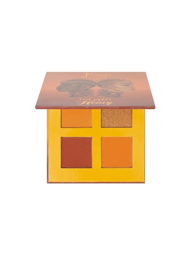 Juvia's Place - Rebel Quad Honey Eyeshadow Palette - Professional Eye Makeup, Pigmented Eyeshadow Palette, Makeup Palette for Eye Color & Shine, Pressed Eyeshadow Cosmetics, Shades of 4, 1.0 Count - Image 1