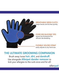 Allerpet Allerpet Dog Dander Remover w/Free Pair of Grooming Gloves - Best Pet Dander Remover for Allergens - for Canine Dry Skin Treatment - Good for Fur & Skin - (12oz)  - Image 3