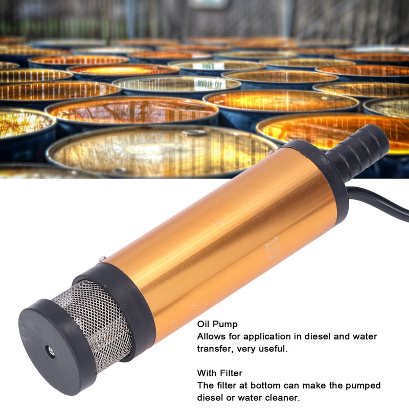 Oil Pump: DC 12V Motor - Leak Prevention High Speed Fuel Filter With Stainless Steel Shell For Diesel Water Transfer Maintenance - Image 3