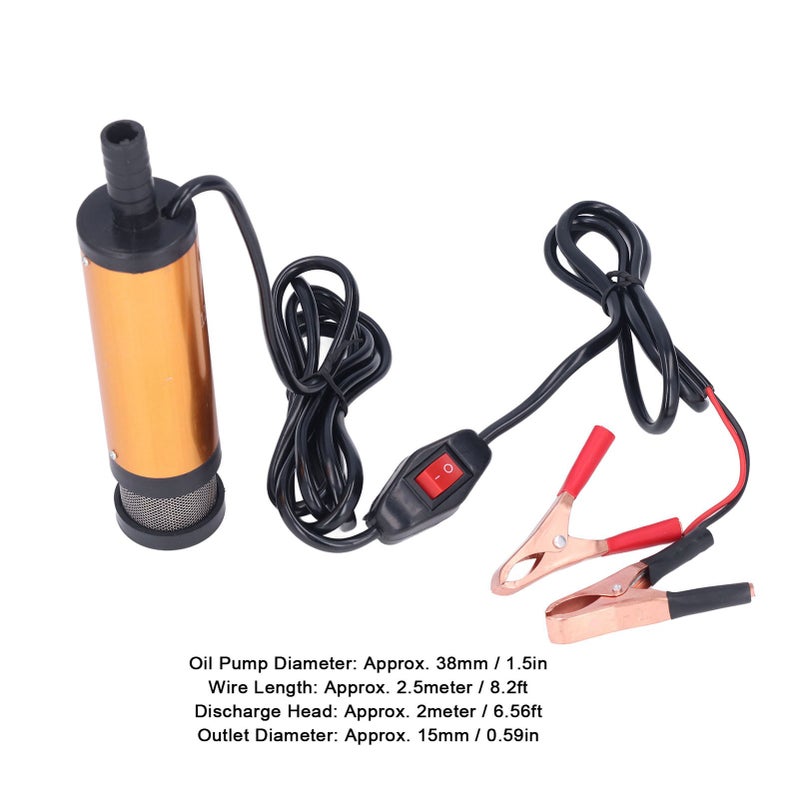 Oil Pump: DC 12V Motor - Leak Prevention High Speed Fuel Filter With Stainless Steel Shell For Diesel Water Transfer Maintenance - Image 4