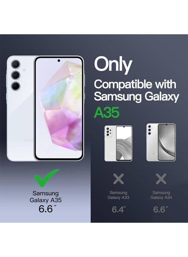 Jetech Matte Case For Samsung Galaxy A35 5G Frosted Translucent Back Protective Slim Phone Cover Anti Fingerprints Frosted Clear - Image 2