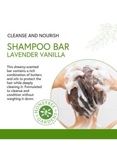 Honeybee Gardens Lavender Vanilla Shampoo Bar 2.3 Oz.  - Image 2