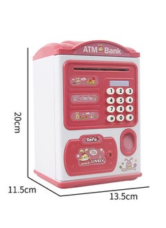 Joshberg Kids Electronic Money Bank Toy Auto Scroll Paper Money ATM with Personal Password and Fingerprint Unlocking Coin Bank  - Image 2