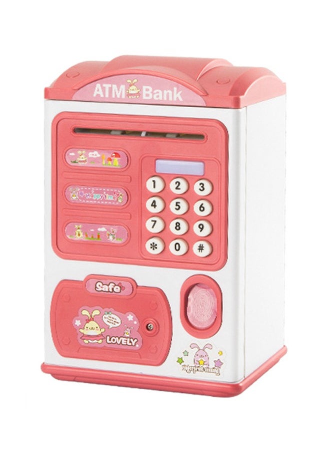 Joshberg - Kids Electronic Money Bank Toy Auto Scroll Paper Money ATM with Personal Password and Fingerprint Unlocking Coin Bank - Image 1