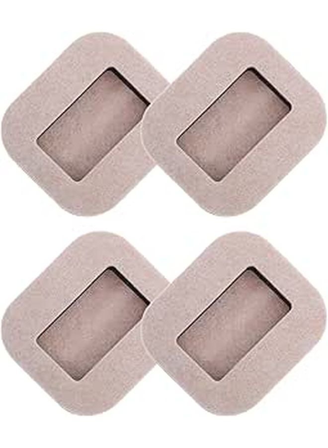 4Pcs Felt Furniture Caster Cups 6cm Diameter Non Slip Floor Protectors For 5 6cm Wheels - Image 1