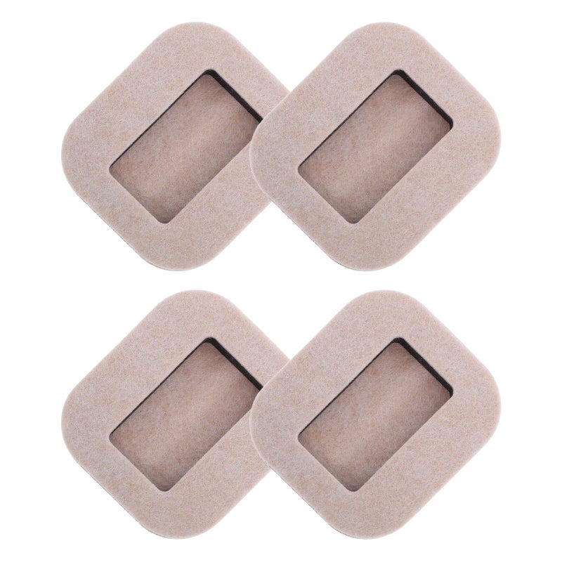 4Pcs Felt Furniture Caster Cups 6cm Diameter Non Slip Floor Protectors For 5 6cm Wheels - Image 2