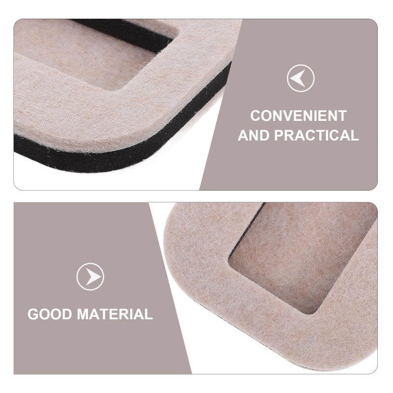 4Pcs Felt Furniture Caster Cups 6cm Diameter Non Slip Floor Protectors For 5 6cm Wheels - Image 4