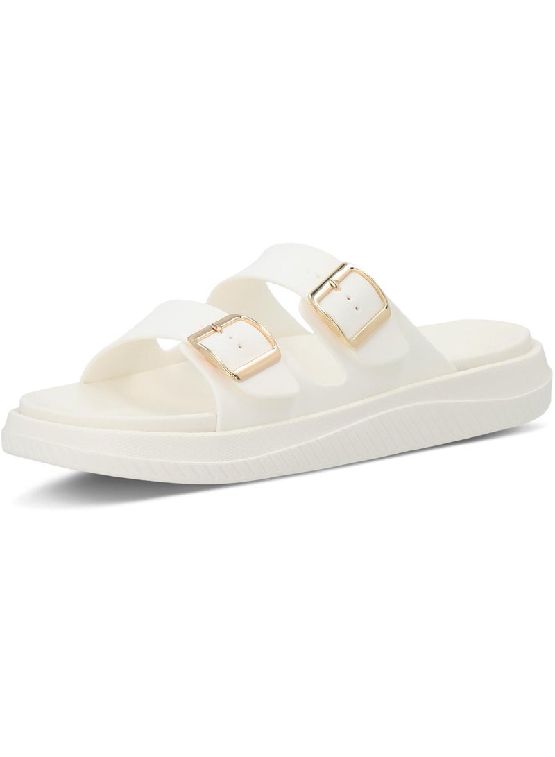 Demix Women's Flip-Flops Walker W White – Comfortable & Stylish, Perfect for Beach, Poolside, and Everyday Wear, Durable and Practical Design - Image 1