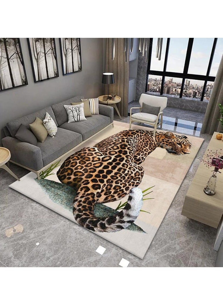 Loquat Squality Polyester Fiber 3D Visual Living Room Coffee Table Carpet