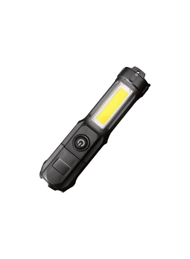 Mini Flashlight Double Light Telescopic Zoom Long-range Rechargeable Portable Strong Light Flashlight COB Lamp Outdoor Special-Product Specifications: Color Box  - Image 1