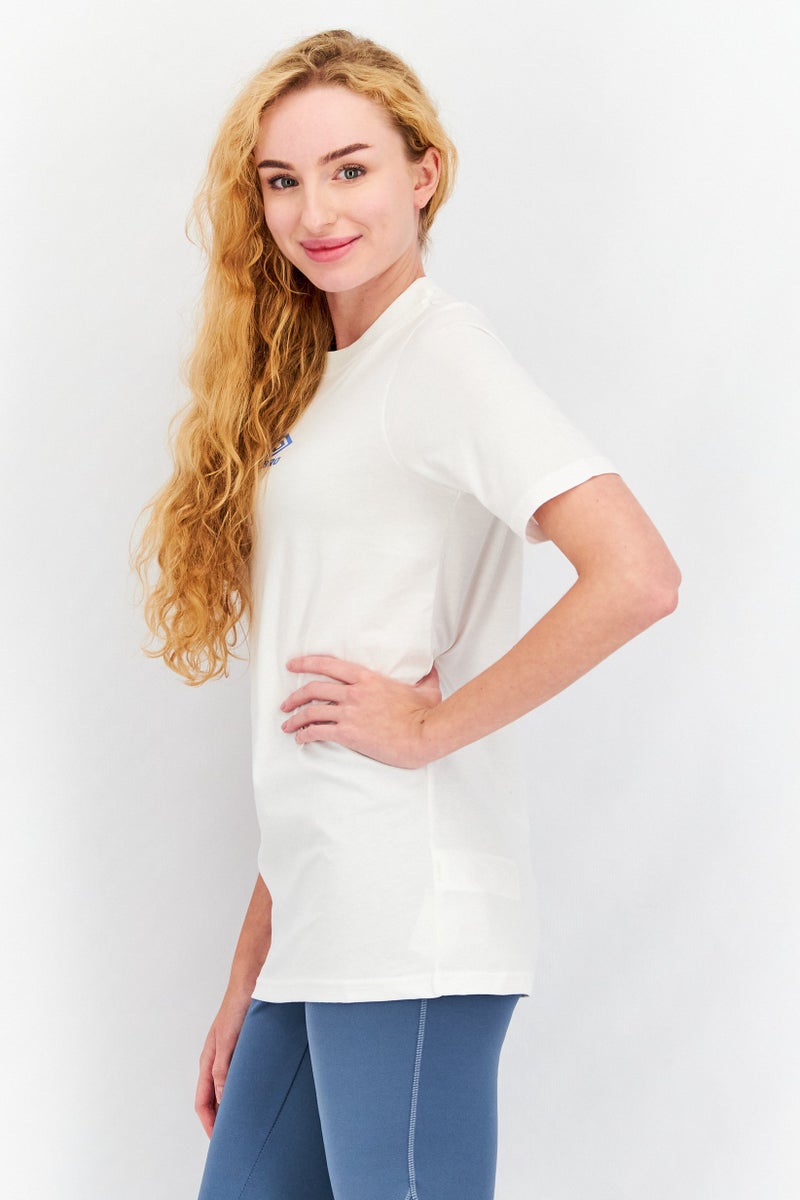 umbro Women Sportswear Fit Brand Logo Outdoor Tee, White - Image 2