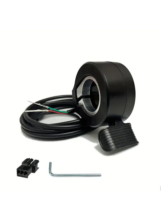 Black 12V 72V Universal Thumb Throttle Speed Controller with Grip for Electric Vehicles - Image 1