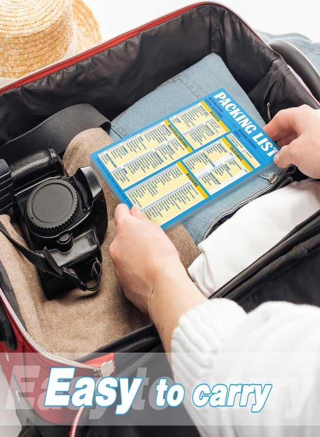 Eaasty 2 Travel Packing List 6" x 9" Packing List Notepad Checklist Memo Pad Checklist Essentials Memo Note Pad 60 Sheets for Hiking, Camping, Beach, Vacations - Image 4