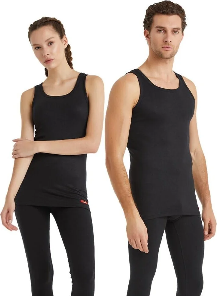 Blackspade Thermal Zero Sleeve Undershirt Unisex Underwear Black C0T6N2O9