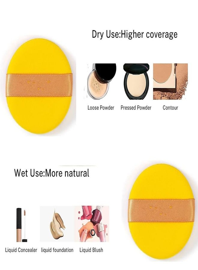 Gonegal Powder Puff Cosmetic Foundation Foam Puff Soft Cotton Sponge for Women and Men Face Neck Makeup Round Sponge With Makeup Blender Puff (Multicolour) - Image 4