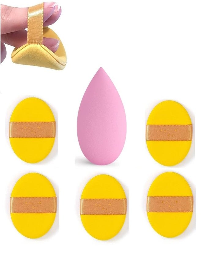 Gonegal Powder Puff Cosmetic Foundation Foam Puff Soft Cotton Sponge for Women and Men Face Neck Makeup Round Sponge With Makeup Blender Puff (Multicolour) - Image 2
