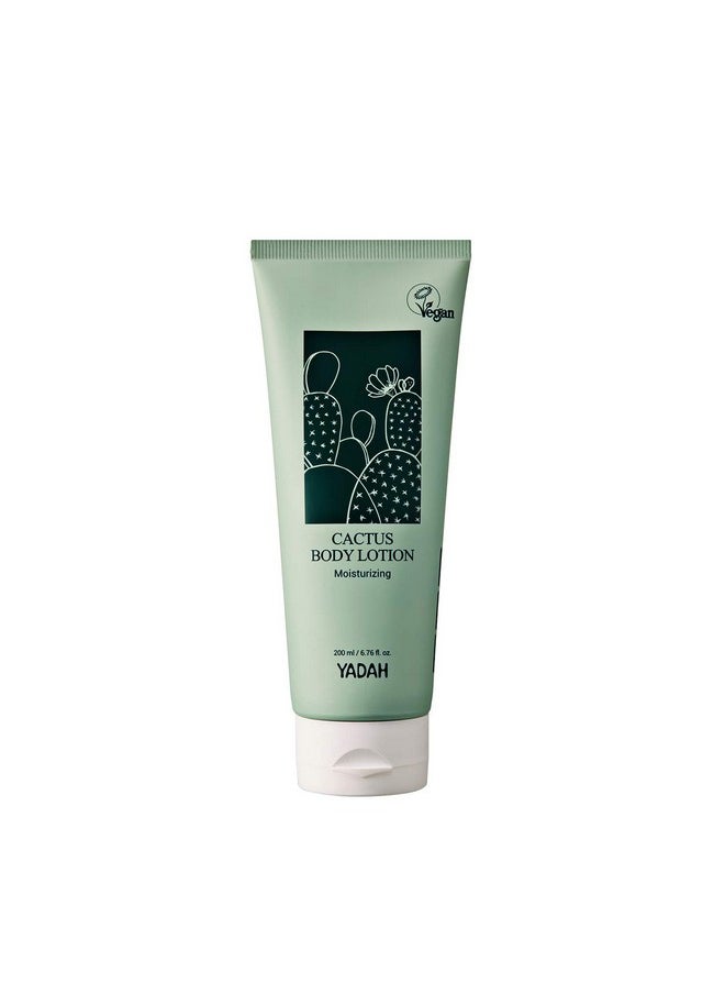 YADAH Cactus Body Lotion 6.76Fl.Oz.69.58% Of Cactus Instead Of Water Vegan Paraben Free Non Sticky Moisturizing Emulsion For Dry Sensitive Skin  - Image 1