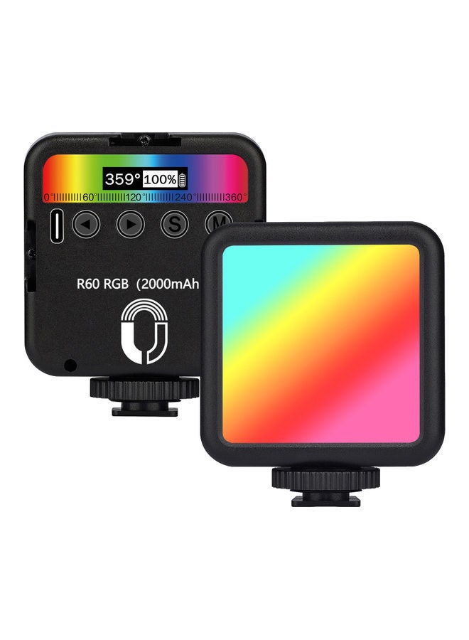 NIBEMINENT Mini RGB Photography Light for Camera Tripod Stand Black  - Image 1