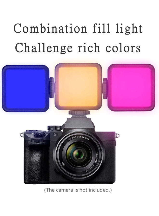NIBEMINENT Mini RGB Photography Light for Camera Tripod Stand Black  - Image 2